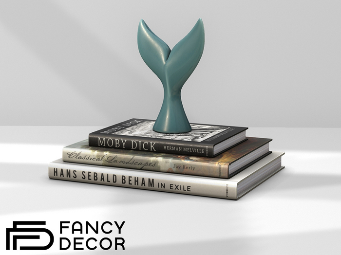 Fancy Decor: Whale Tail Book Stack