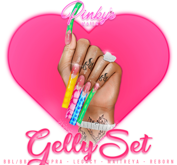 !! Pinky's Nails !! Gelly Set ' Square