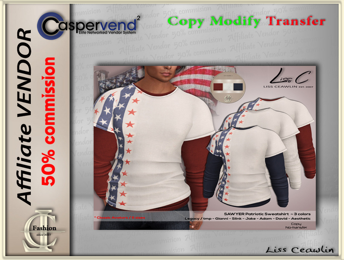 LC Affiliate Vendor [Patriotic] - Sawyer[1 Vendor]