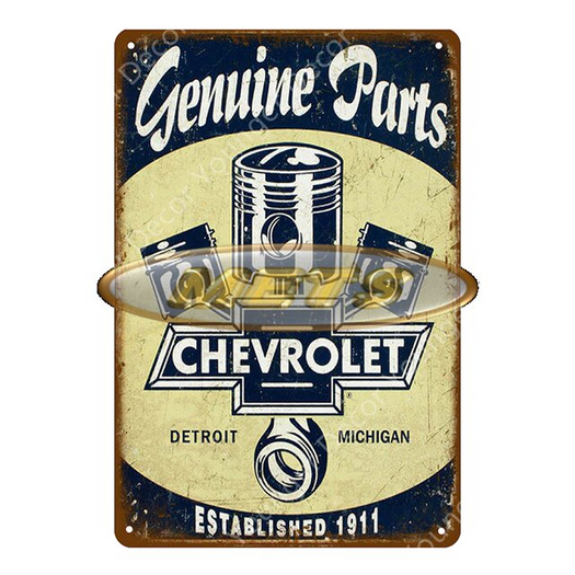 Vintage Sign - Chevrolet Genuine parts