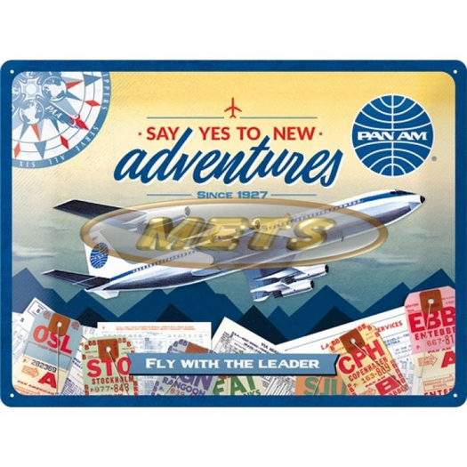 Vintage Sign - Pan Am Say yes to new adventures