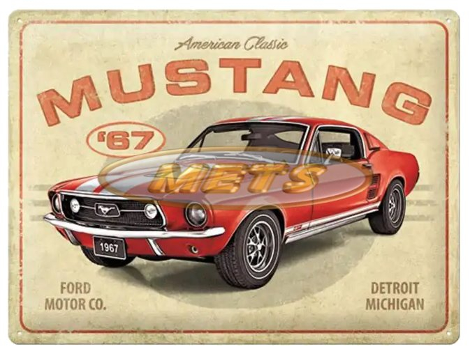 Vintage Sign - Mustang