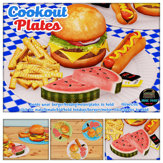 Junk Food - Cookout Plate (Black)