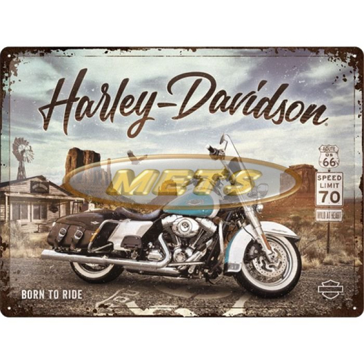 Vintage Sign - Born to ride