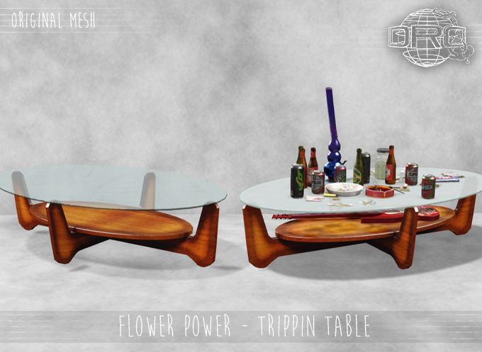 Second Life Marketplace - -DRD- Flower Power - Trippin table