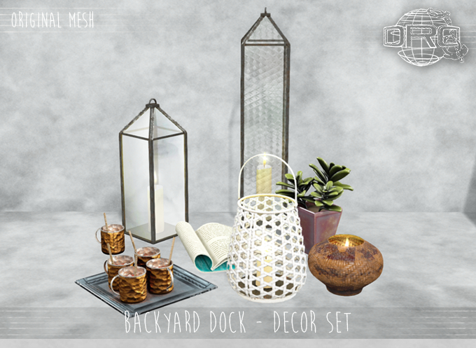 -DRD- Backyard Dock - Decor set