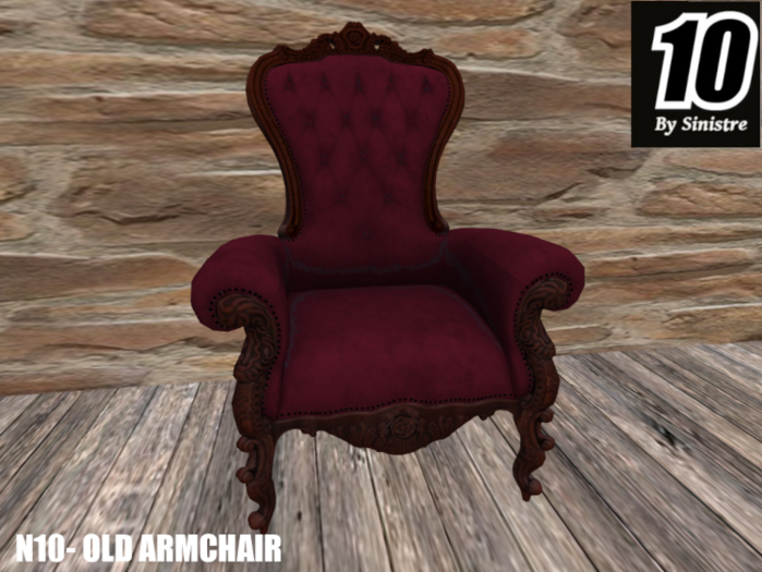 Old Armchair Red