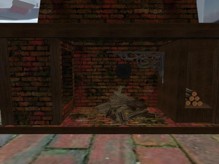 Rustic Cooking Fireplace: Brick (One of the items in my homewares and furnishings department)