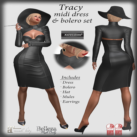 [Xprs] - Tracy Midi Dress & Bolero Set