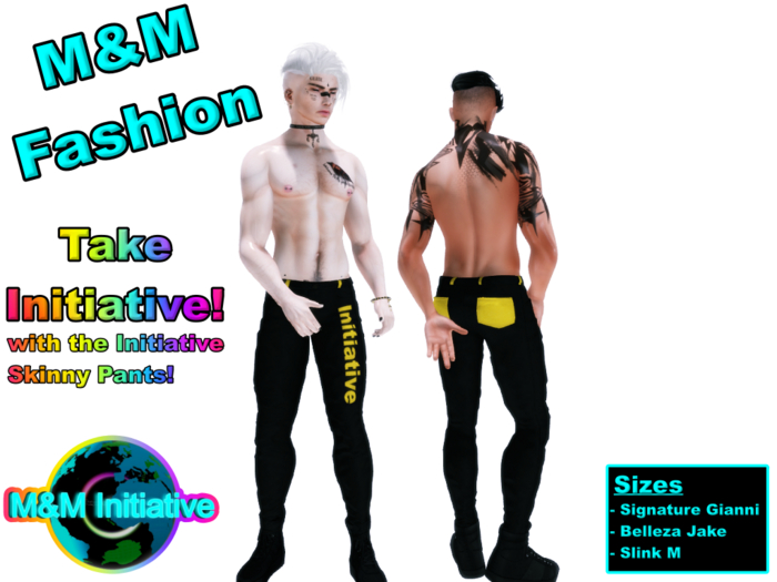 M&M Fashion - Initiative Skinny Pants - Yellow