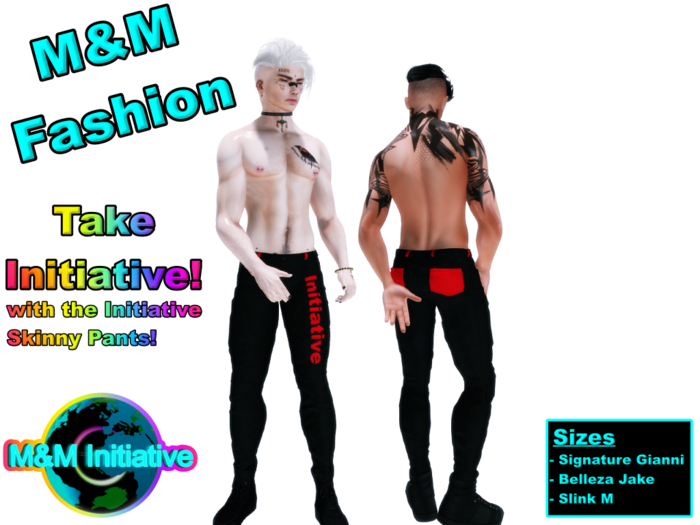 M&M Fashion - Initiative Skinny Pants - Red