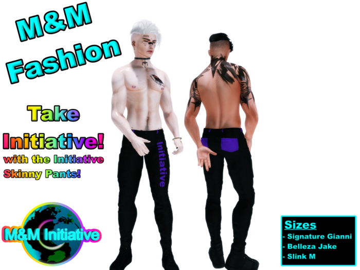 M&M Fashion - Initiative Skinny Pants - Purple
