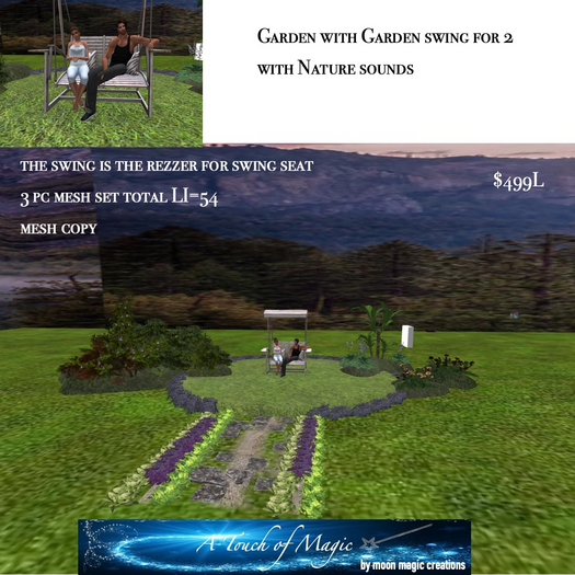 Garden & swing set for 2 -Box LI=54