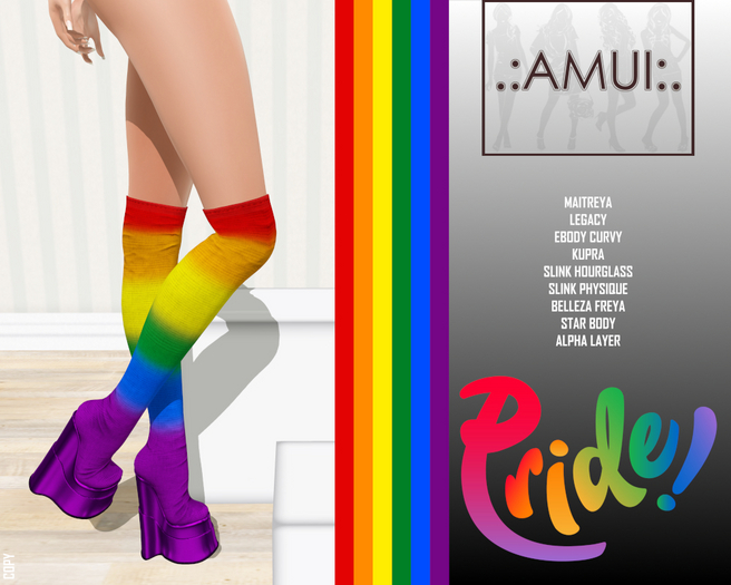 .:AMUI:. "Charis" Boots PRIDE 2 (Compatible LaraX)