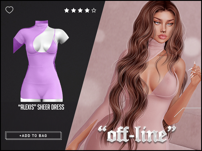 "Off-Line" x "Alexis" Dress / Lavender