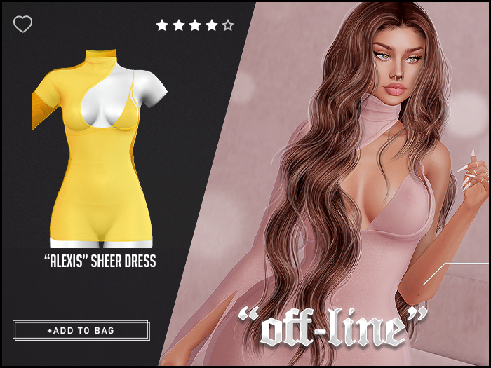 "Off-Line" x "Alexis" Dress / Lemon