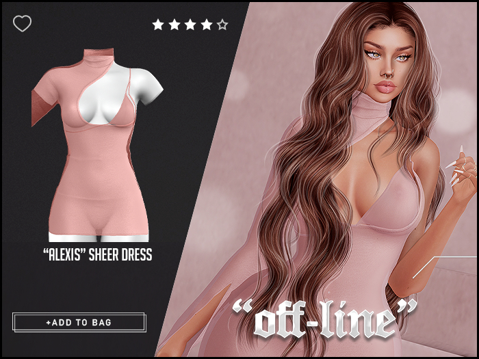 "Off-Line" x "Alexis" Dress / Marzipan