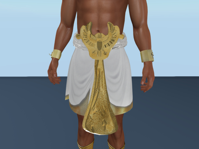 9 male Egyptian belts