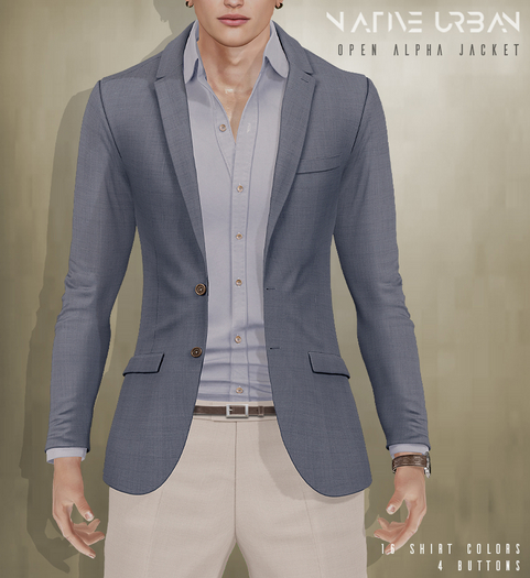 NATIVE URBAN - Alpha Open Jacket Sky