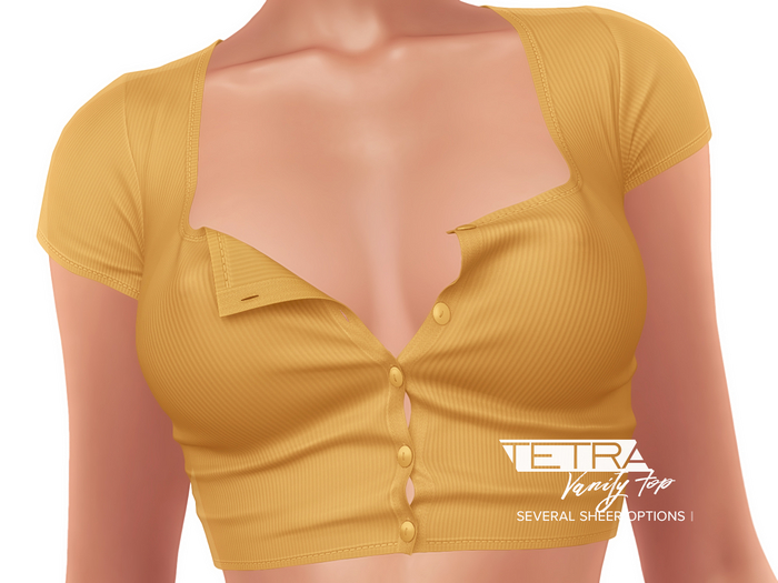 TETRA - Vanity buttoned top (Yellow)