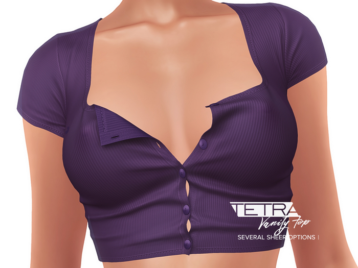 TETRA - Vanity buttoned top (Ultraviolet)