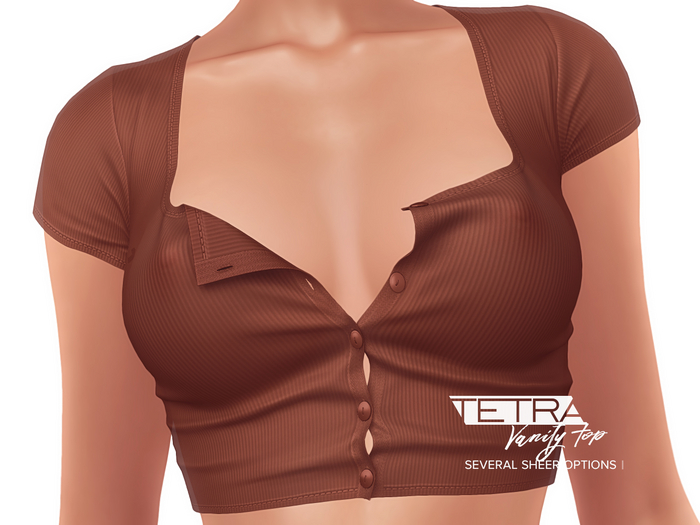 TETRA - Vanity buttoned top (Syrup)