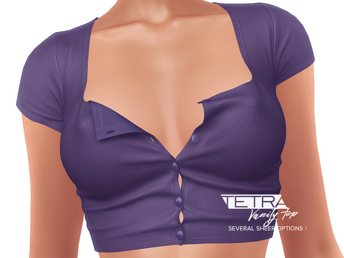 TETRA - Vanity buttoned top (Purple)