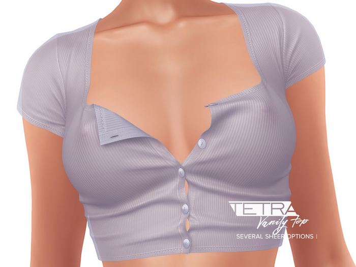 TETRA - Vanity buttoned top (Lavender)