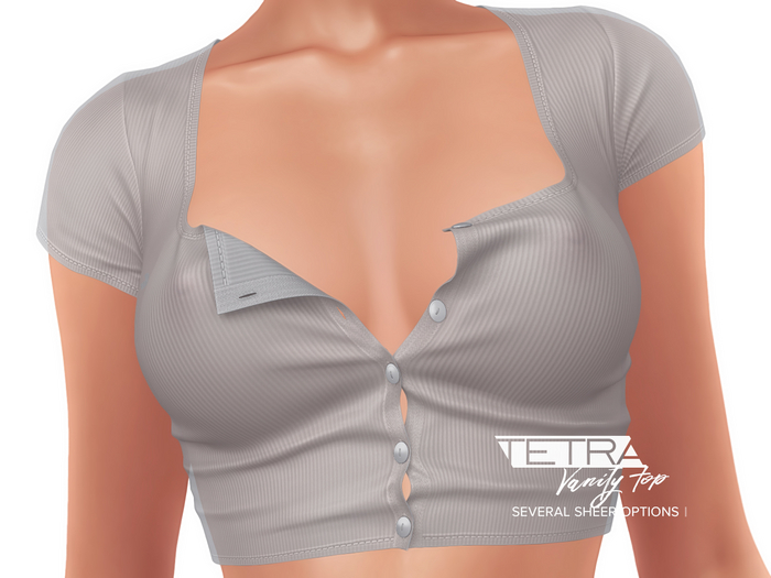 TETRA - Vanity buttoned top (Gray)