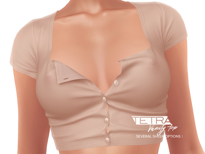 TETRA - Vanity buttoned top (Cream)