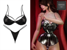 IRMINA Latex Lingerie Bra & Panties BLACK Maitreya Latex Lingerie Legacy Kupra Latex eBody Latex
