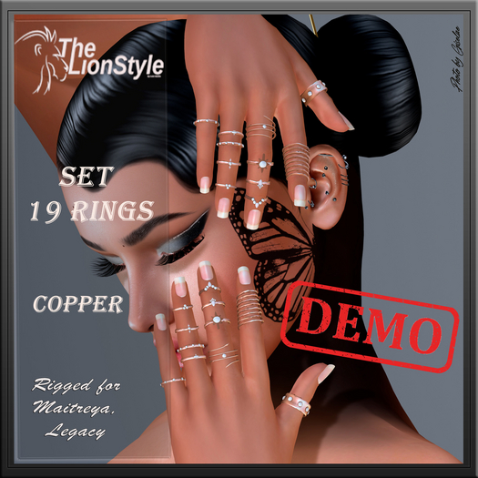 [Lion Style] Set 19 Copper  rings  pack DEMO
