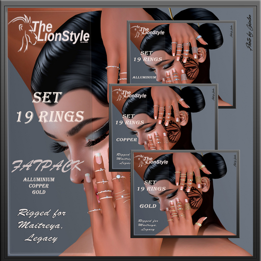 [Lion Style] Set 19 Fat Pack  rings