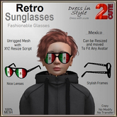 Retro Sunglasses [2cute] Mexico