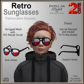 Retro Sunglasses [2cute] Texas