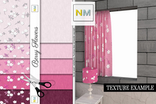 Berry Flowers Fabrics Matchup Kit 10 Seamless Textures NM