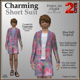 Charming Short Suit [2cute] Blue Bell Tropical