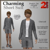 Charming Short Suit [2cute] Charcoal