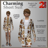 Charming Short Suit [2cute] Cowhide