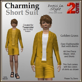 Charming Short Suit [2cute] Golden Grass