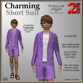 Charming Short Suit [2cute] Lavender
