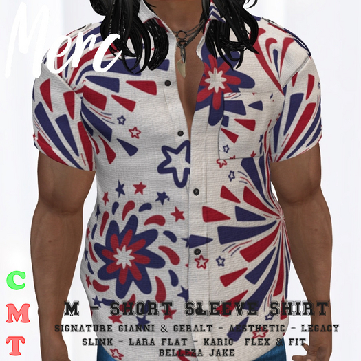 M - SHIRT M - 4th July #14  - Mens Fits