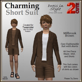 Charming Short Suit [2cute] Millbrook Brown