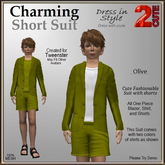Charming Short Suit [2cute] Olive
