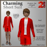 Charming Short Suit [2cute] Red