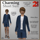 Charming Short Suit [2cute] Rhino Blue