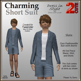 Charming Short Suit [2cute] Slate