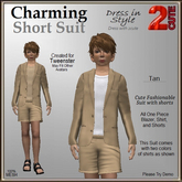 Charming Short Suit [2cute] Tan