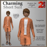 Charming Short Suit [2cute] Tangerine