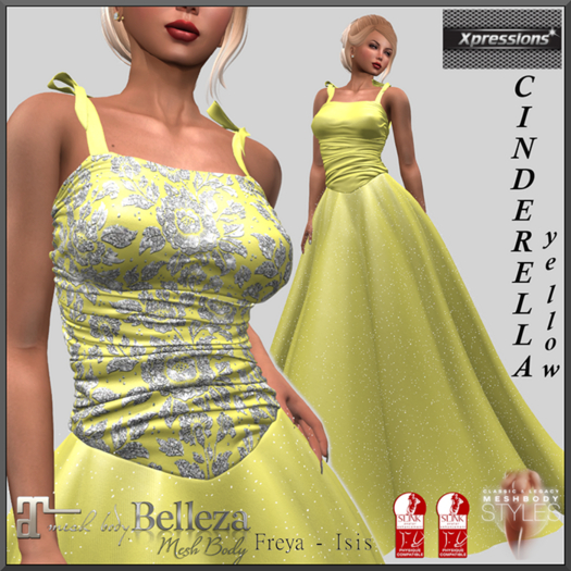[Xprs] - Cinderella Gown Yellow